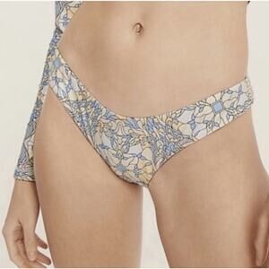 J Crew Active Curved Waist Cheeky Bikini Bottom Small Kaleidoscope Print BF153